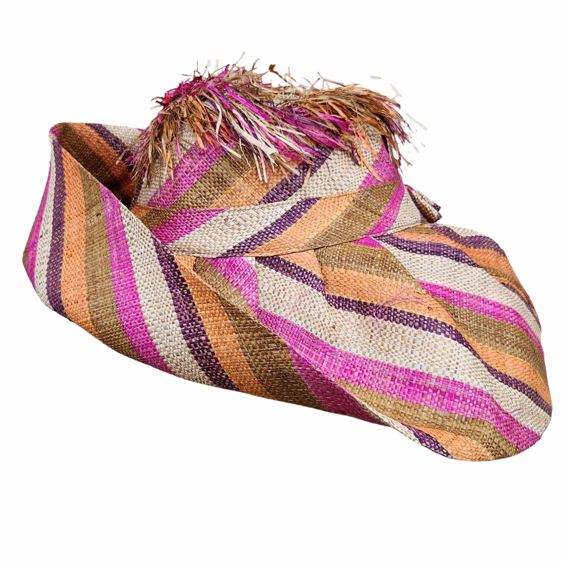 1 of 8: Victoria: Madagascar Big Brim Crown Out Raffia Sun Hat