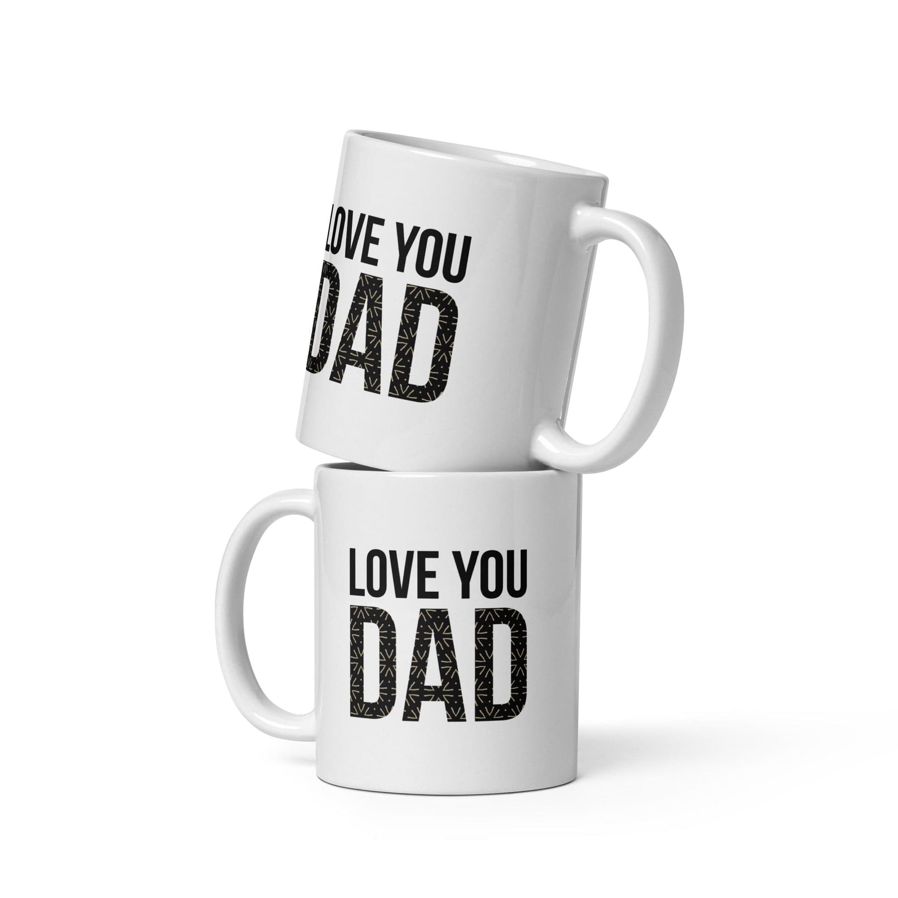 1 of 3: Love You Dad Glossy Ceramic Coffee/Tea Mug (11 Ounces, White)
