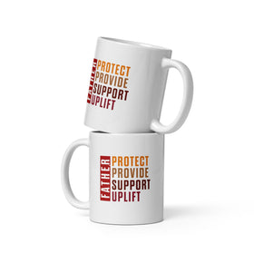 Fatherhood Virtues Glossy Ceramic Coffee/Tea Mug (11 Ounce - Main)