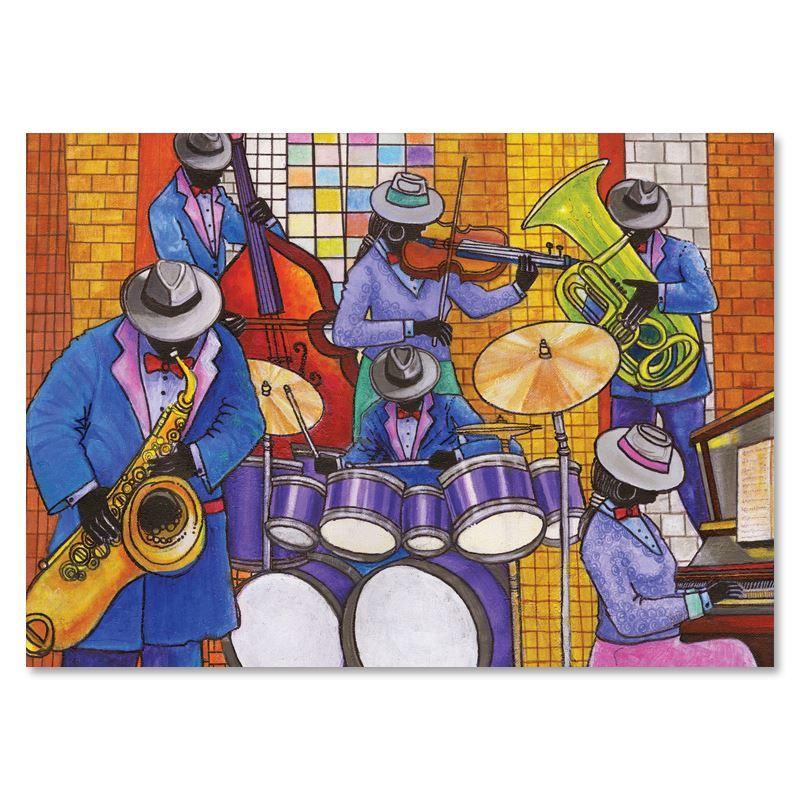 Jazz Ensemble Christmas Card Box Set-Greeting Card-D.D. Ike-5x7 inches-Box Set of 15 Cards-The Black Art Depot