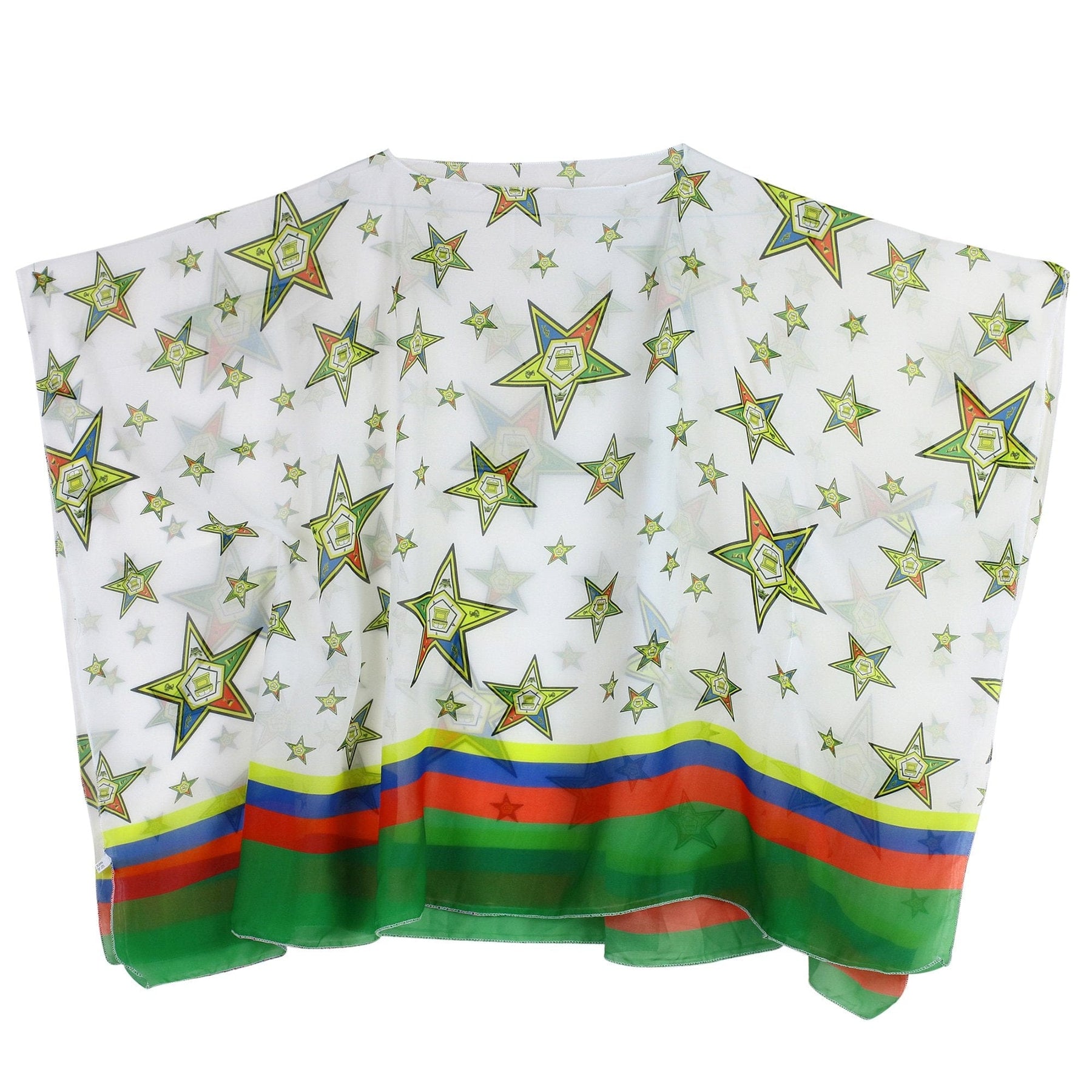 2 of 2: Eastern Star Tunic-Tunic-The Masonic Depot-One Size Fits Most-Chiffon-The Black Art Depot