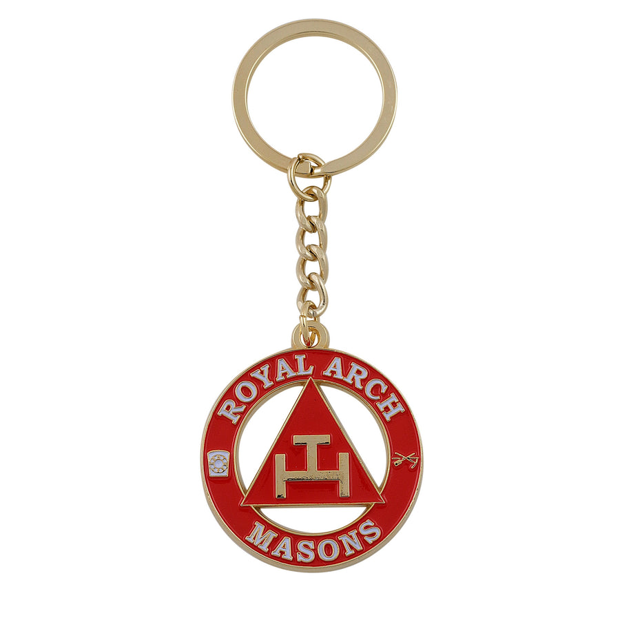 Royal Arch Masonic Key Chain (York Rite - Red House)