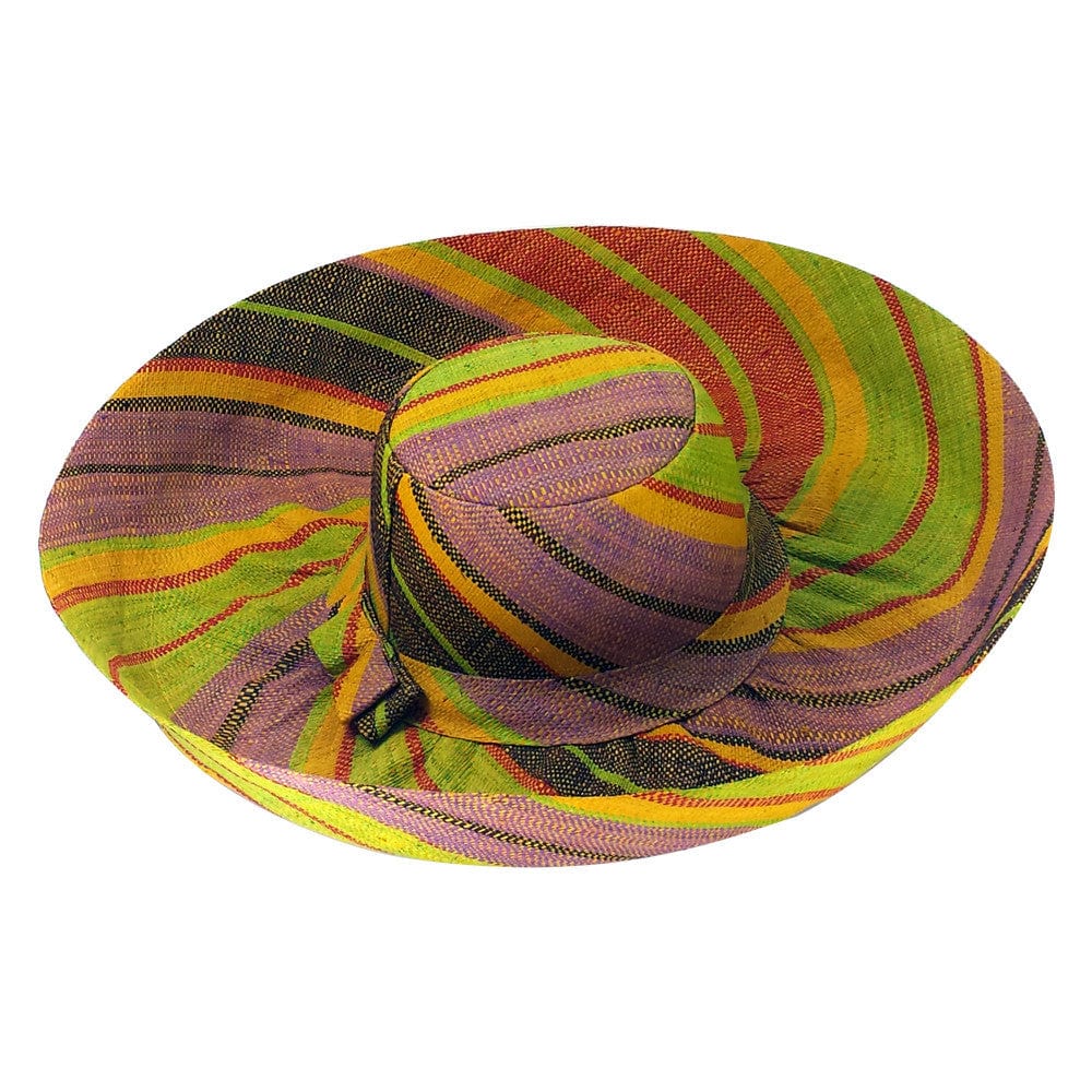 Chikelu: Hand Made Madagascar Big Brim Raffia Cruise Hat