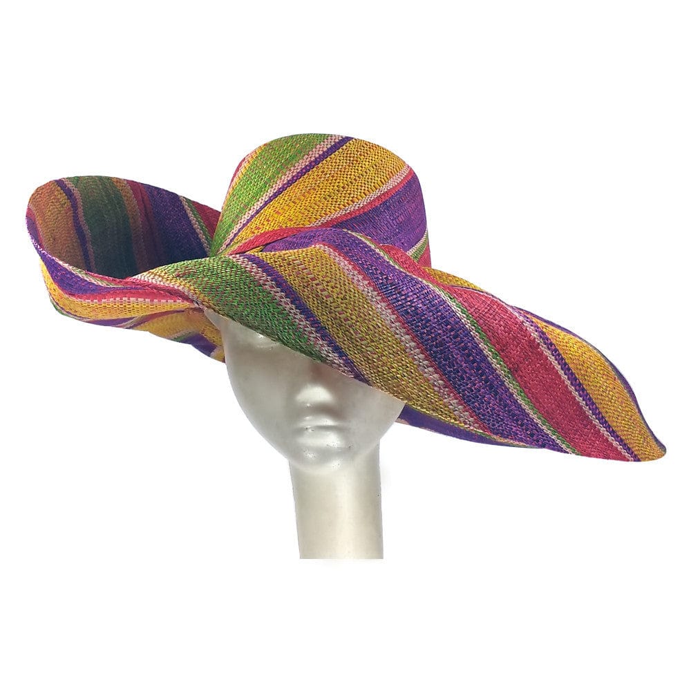 1 of 4: Ayomide: Hand Made Madagascar Big Brim Raffia Hat