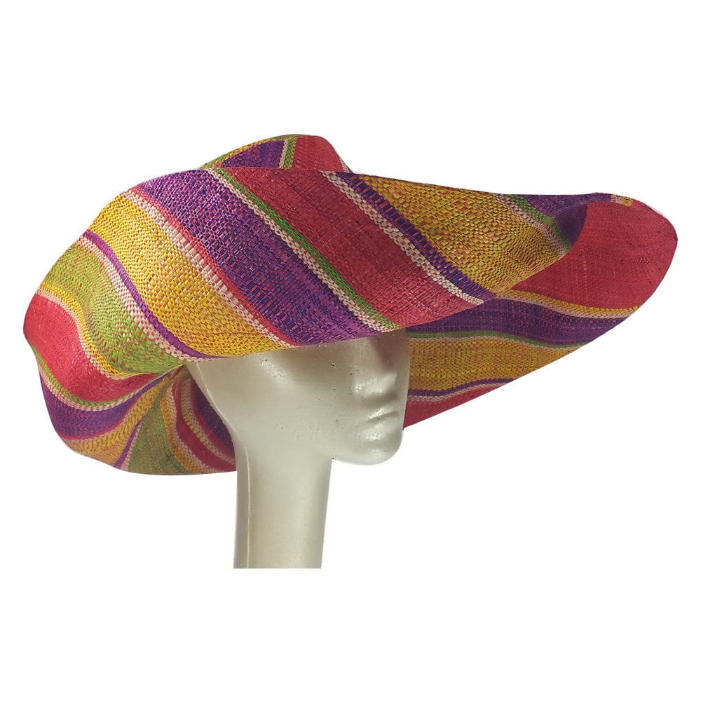 2 of 4: Ayomide: Hand Made Madagascar Big Brim Raffia Hat