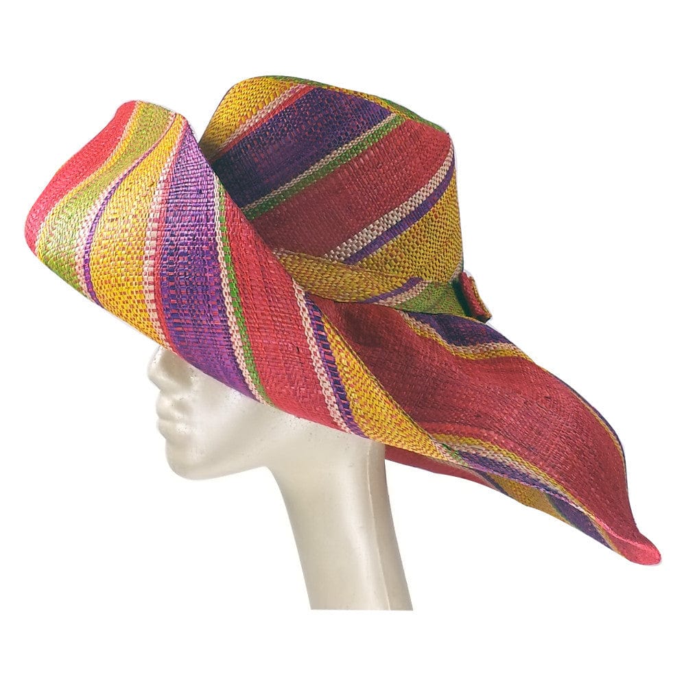 Ayomide: Hand Made Madagascar Big Brim Raffia Hat