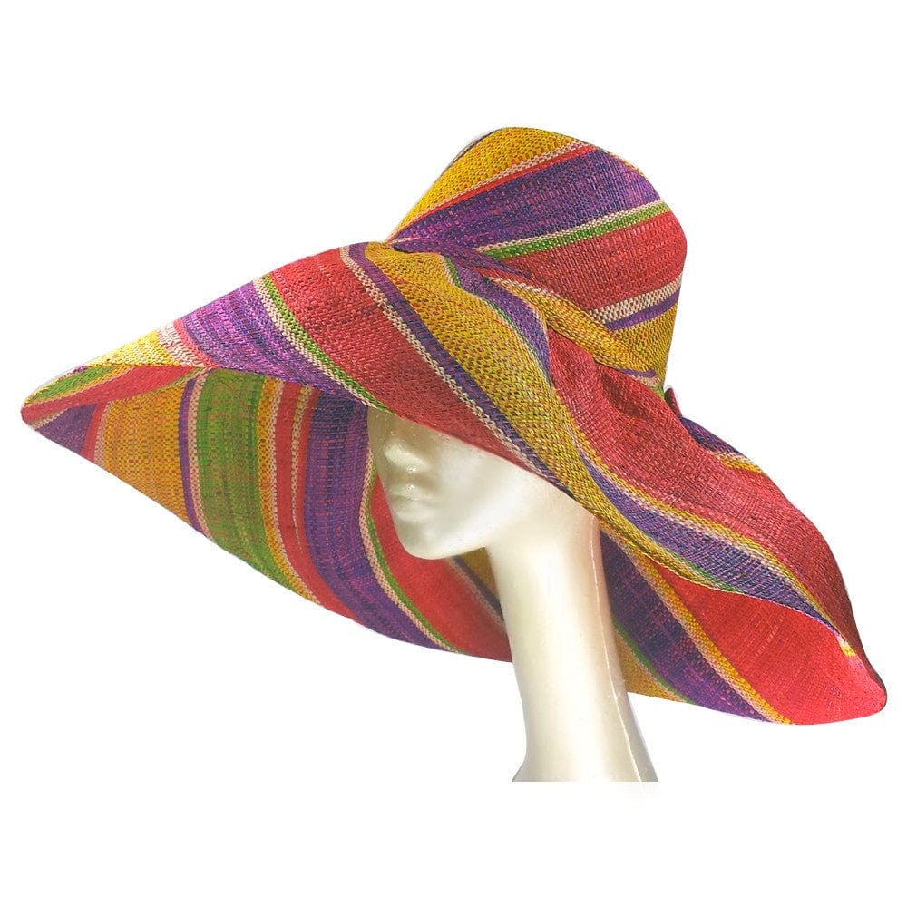 4 of 4: Ayomide: Hand Made Madagascar Big Brim Raffia Hat
