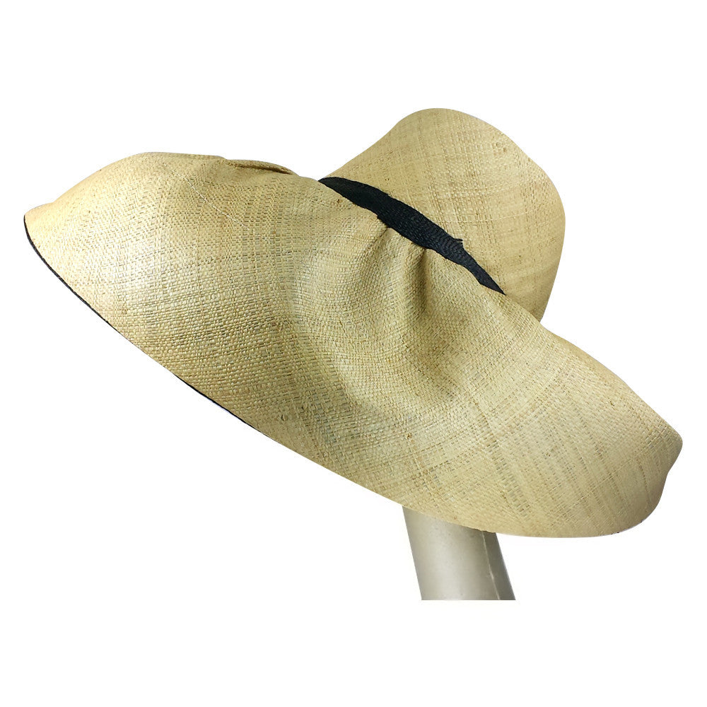 Ayotunde: Hand Made Big Brim Madagascar Raffia Cruise Hat