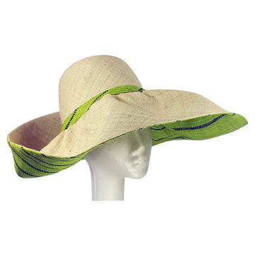 Akuchi: Hand Made Big Brim Madagascar Raffia Sun Hat