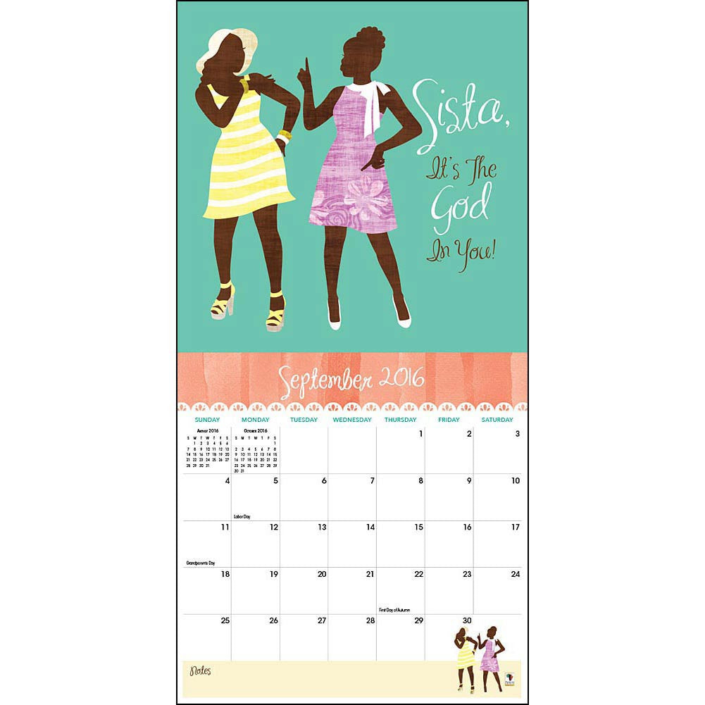 Sister Friends: 2016 African American Calendar (Inside)