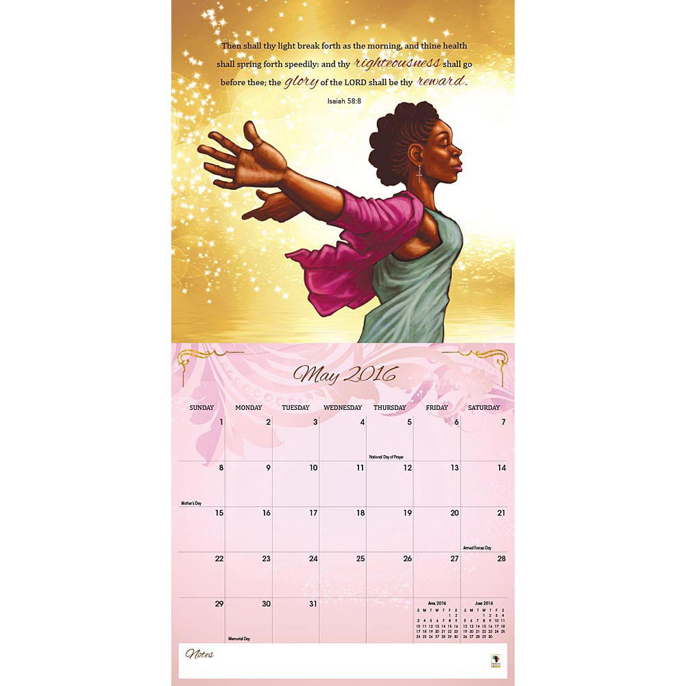 Power in the Name of Jesus: 2016 African American Calendar (Inside)