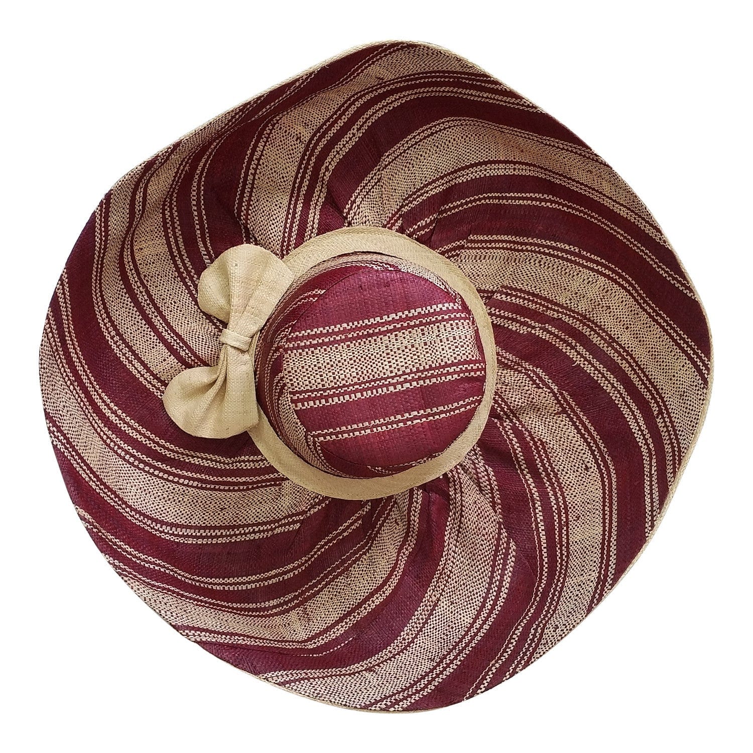 2 of 2: Desta: Hand Woven Multicolored Madagascar Big Brim Raffia Sun Hat