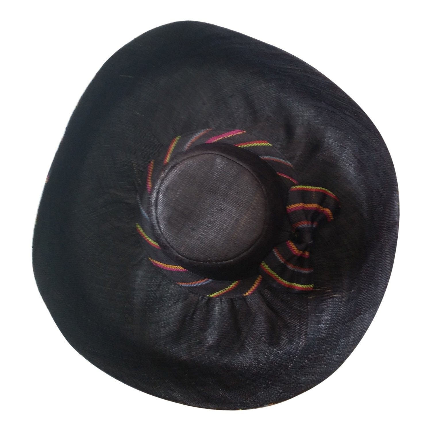 4 of 4: Ekene: Authentic African Hand Made Multicolored Madagascar Big Brim Raffia Sun Hat