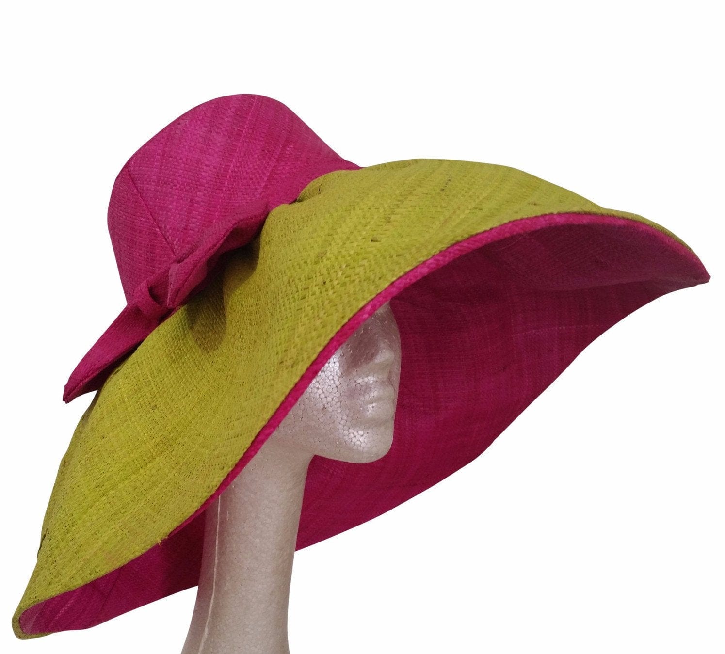 4 of 5: JoJo: Alpha Kappa Alpha Inspired Big Brim Raffia Hat