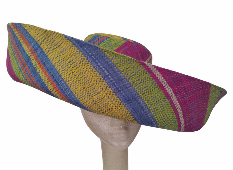 Imani: Raffia Hat-Hats-The Raffia Boutique-59cm-Raffia-The Black Art Depot