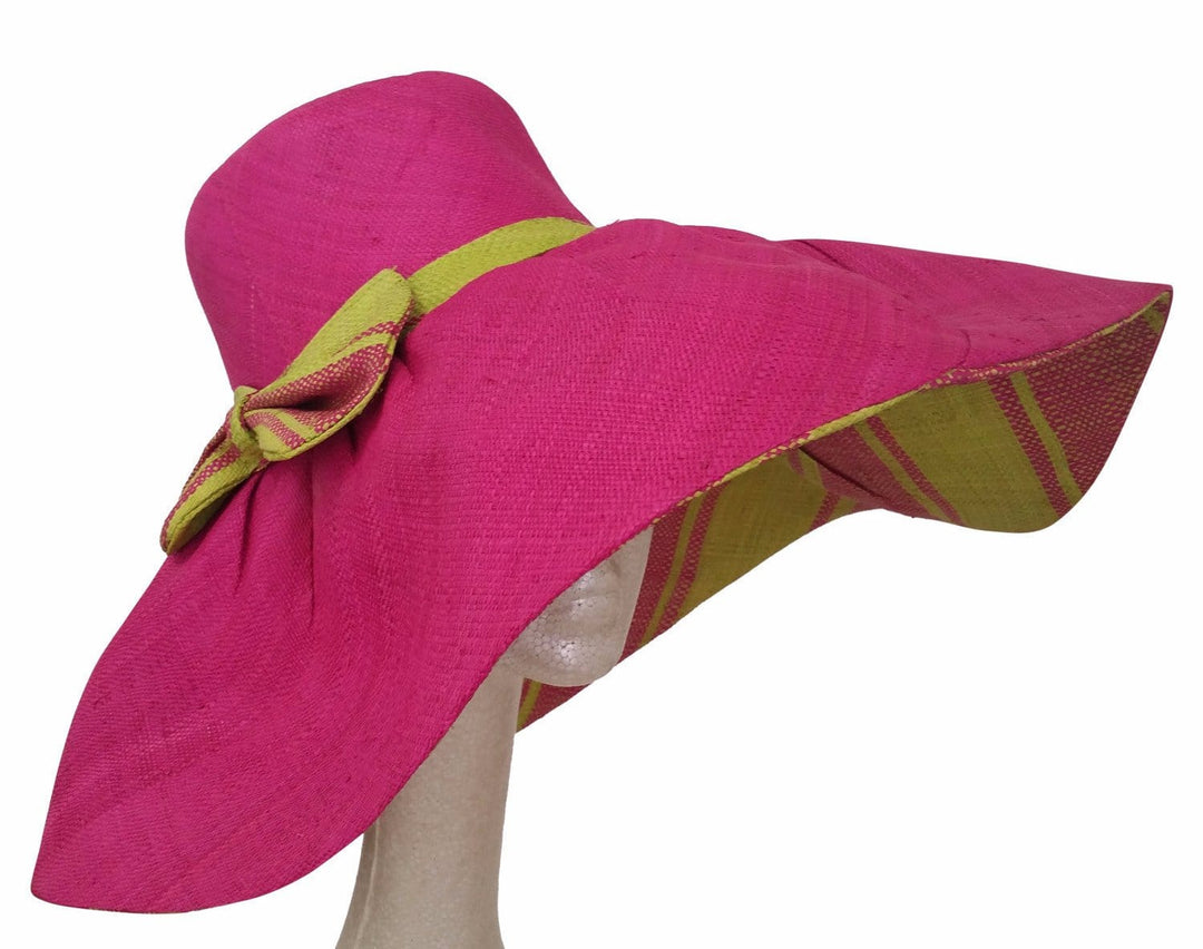 Kenya: Alpha Kappa Alpha Inspired Big Brim Madagascar Raffia Hat
