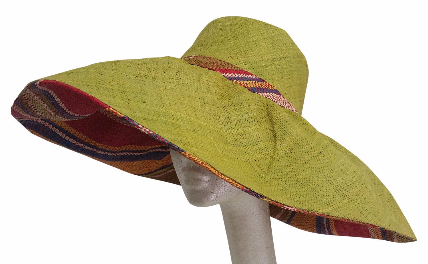 3 of 4: Nakato: Raffia Hat-Hats-The Raffia Boutique-7 inch brim-Raffia-The Black Art Depot
