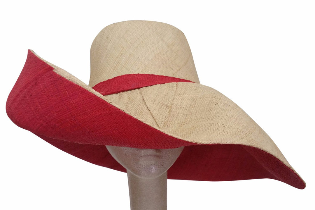 Makena: Hand Woven Madagascar Big Brim Raffia Sun Hat