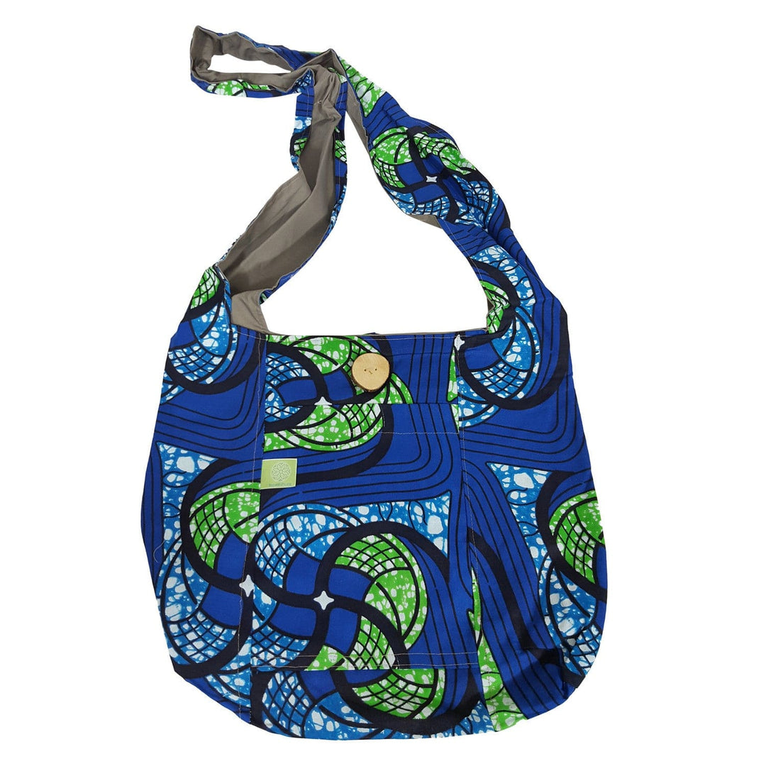 Authentic African Fabric Cross Body Sling Bag by Timbali Crafts