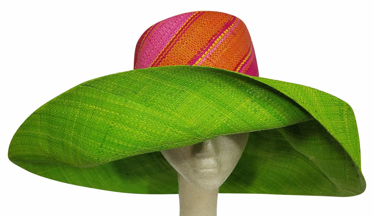 2 of 3: Adesina: Madagascar Big Brim Raffia Sun Hat-Hats-The Raffia Boutique-59cm-Raffia-The Black Art Depot