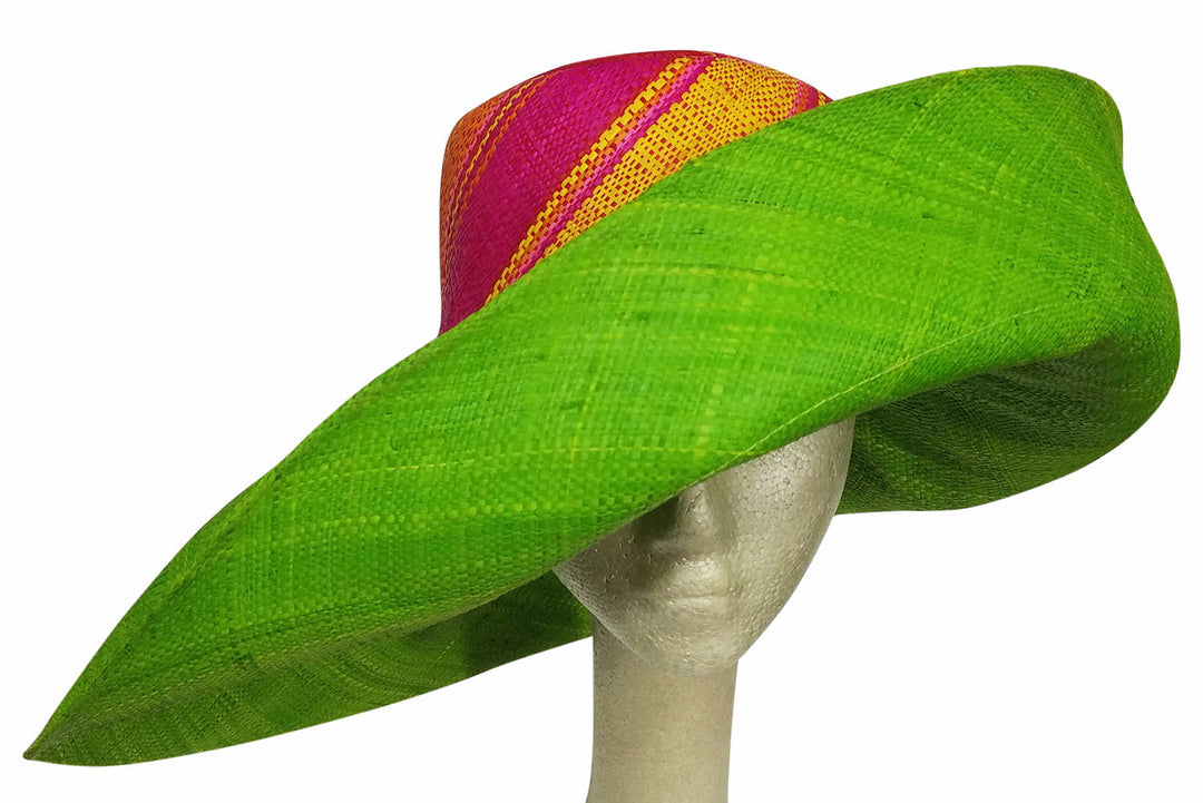 Adesina: Madagascar Big Brim Raffia Sun Hat-Hats-The Raffia Boutique-59cm-Raffia-The Black Art Depot