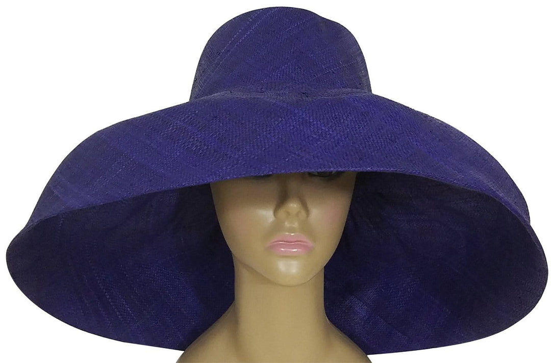 Ayodele: Authentic African Hand Woven Multi-Color Madagascar Raffia Big Brim Sun Hat