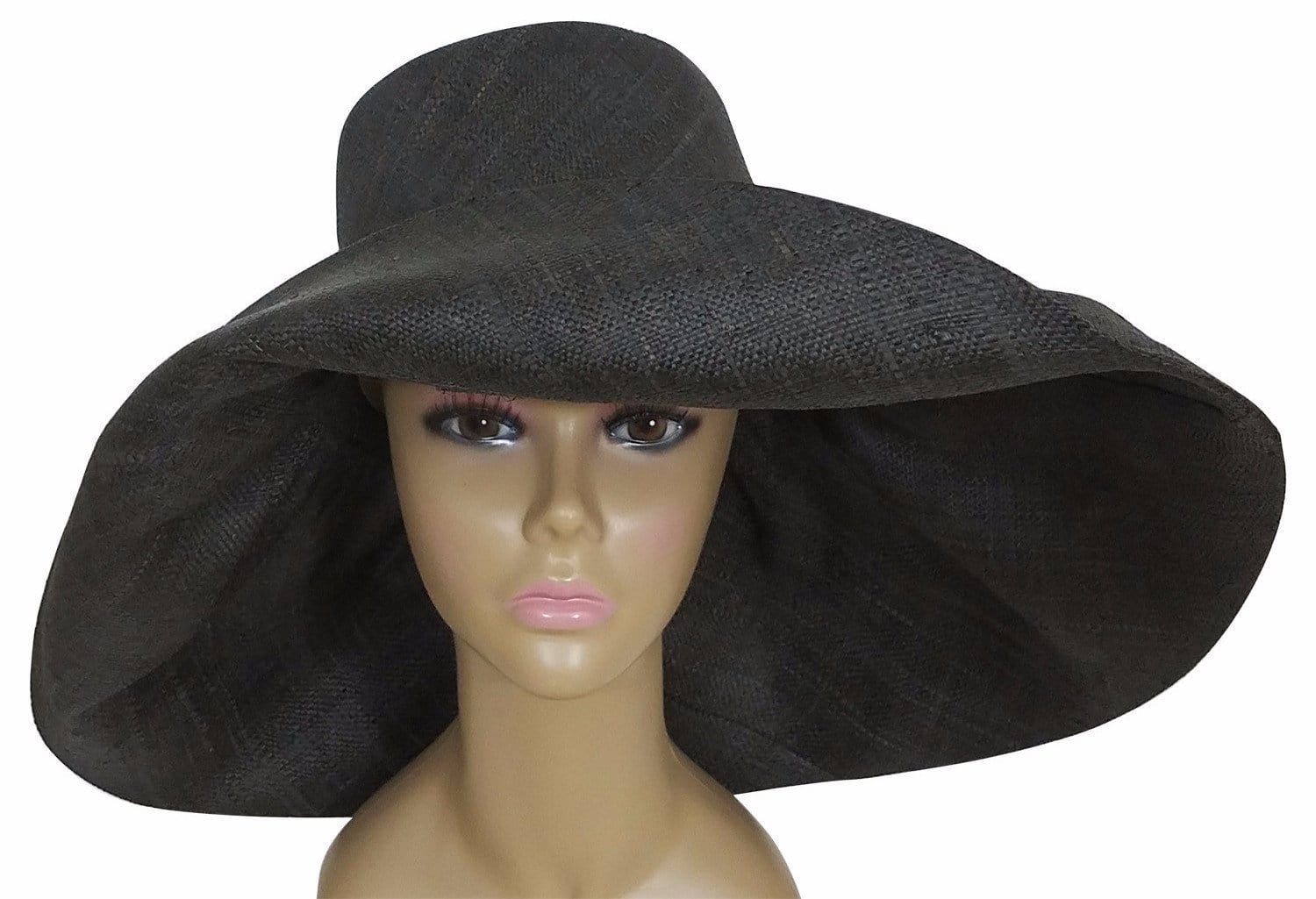 2 of 3: Abeje: Madagascar Big Brim Raffia Sun Hat-Hats-The Raffia Boutique-59cm-Raffia-The Black Art Depot