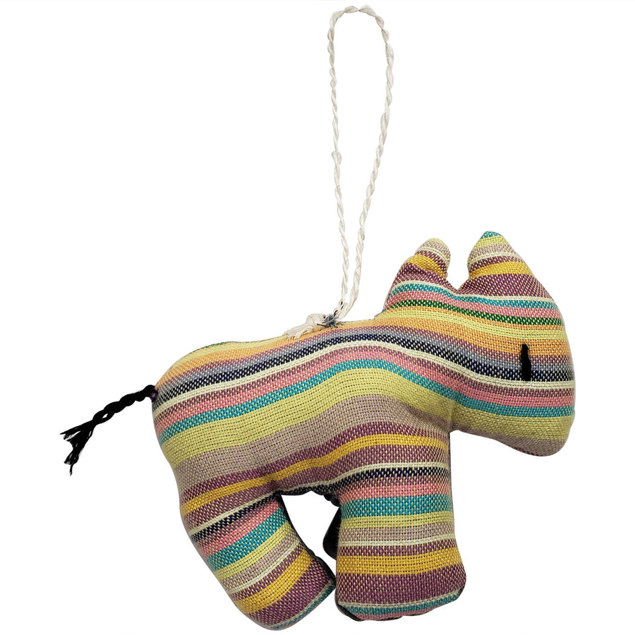 Rhino: Authentic Hand Made African Stuffed Animal Christmas Ornament (4.5 inches)