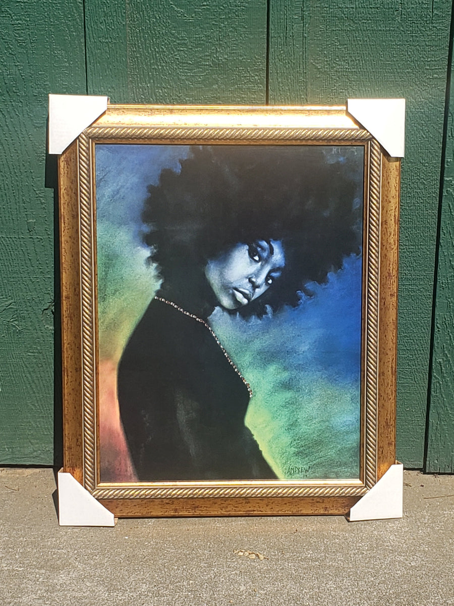 Natural Woman II-Art-Andrew Nichols-24.25x19.25 inches-Gold Frame-Full Color-The Black Art Depot