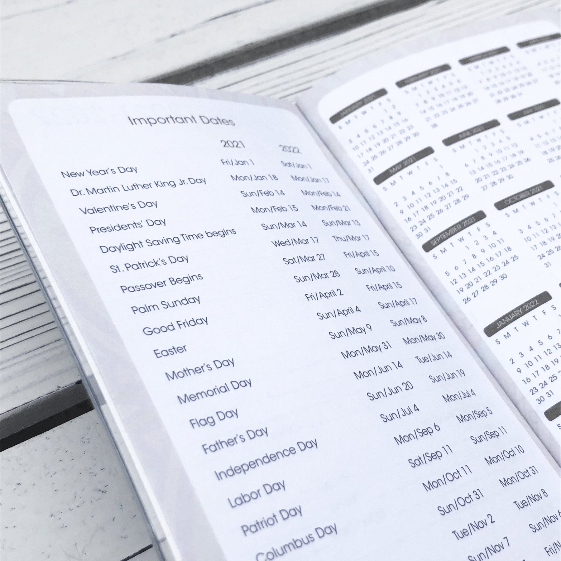 3 of 8: I Am Serene-Checkbook Planner-Gbaby-6.5x3.5 inches-2021-2022-The Black Art Depot