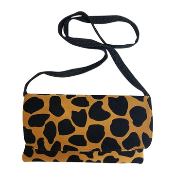 Authentic African Hand Made Giraffe Print Envelope Clutch (Kenya)