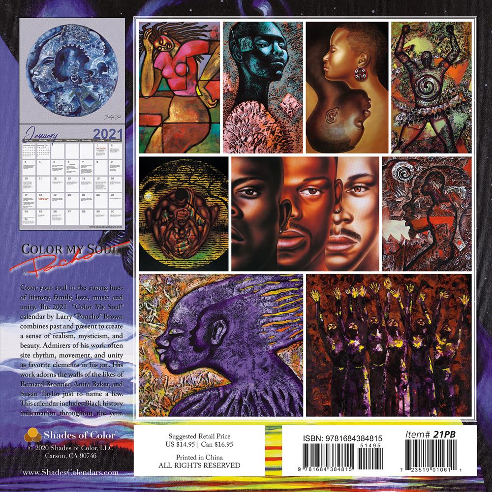 Color My Soul: Larry "Poncho" Brown 2021 Black Art Calendar