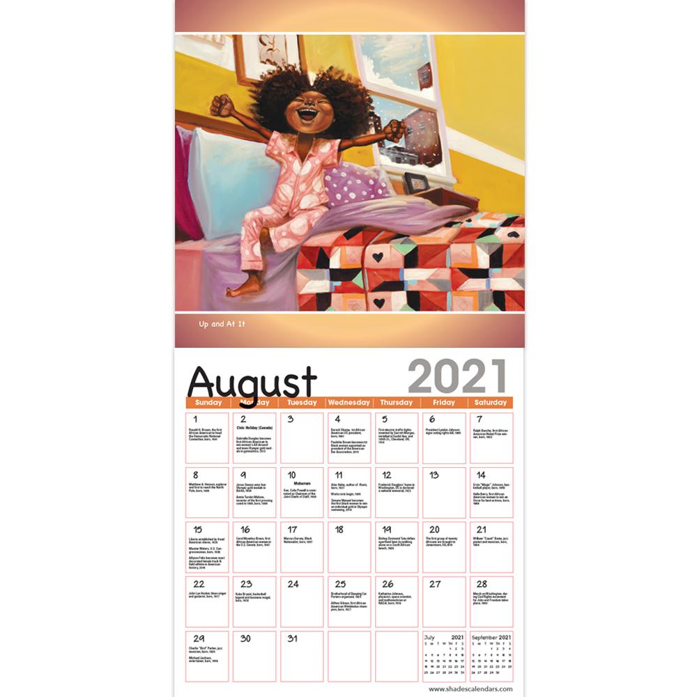 Shades of Color Kids by Frank Morrison: 2021 African American Wall Calendar (Interior)