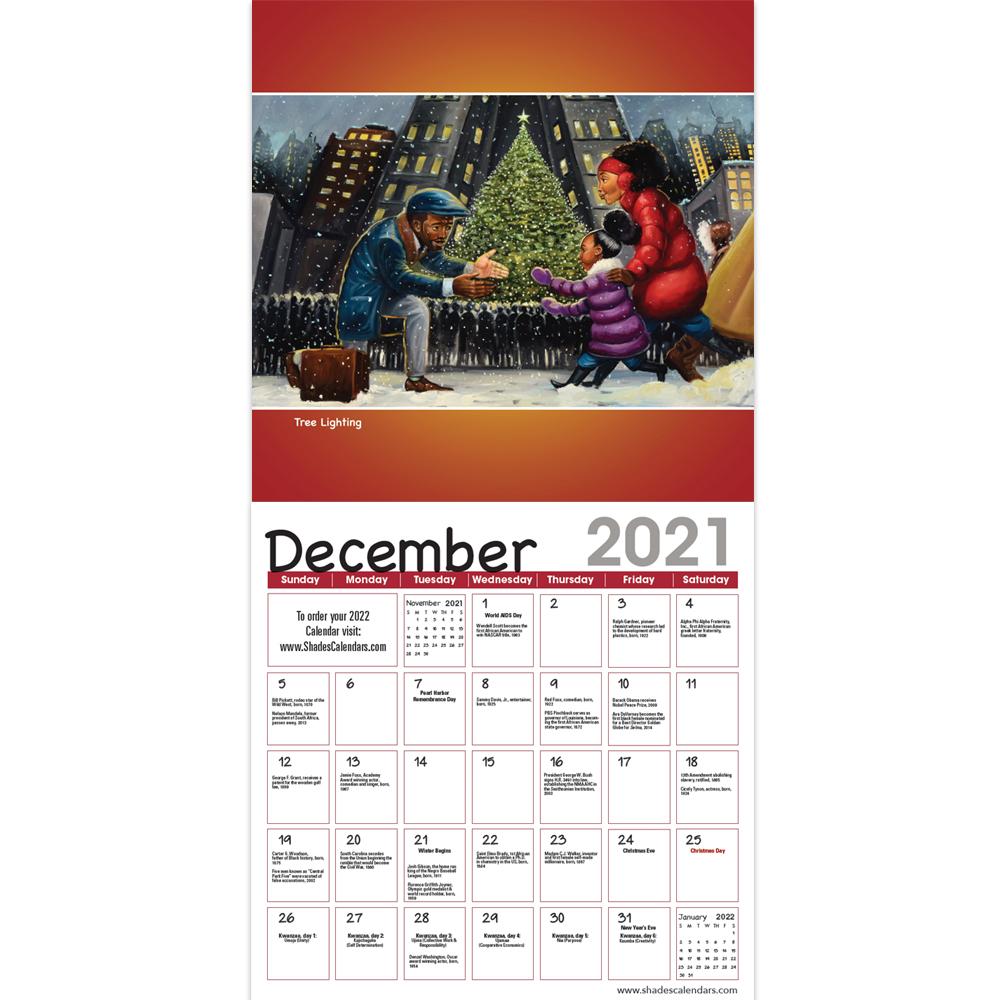 4 of 4: Shades of Color Kids by Frank Morrison: 2021 African American Wall Calendar (Interior)