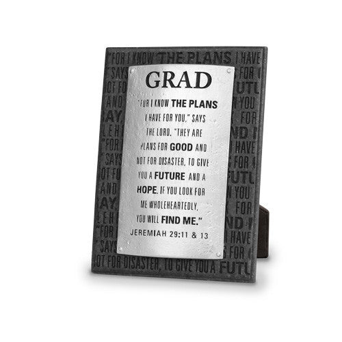 Graduation Plaque: Badge of Faith Series by LCP Gifts