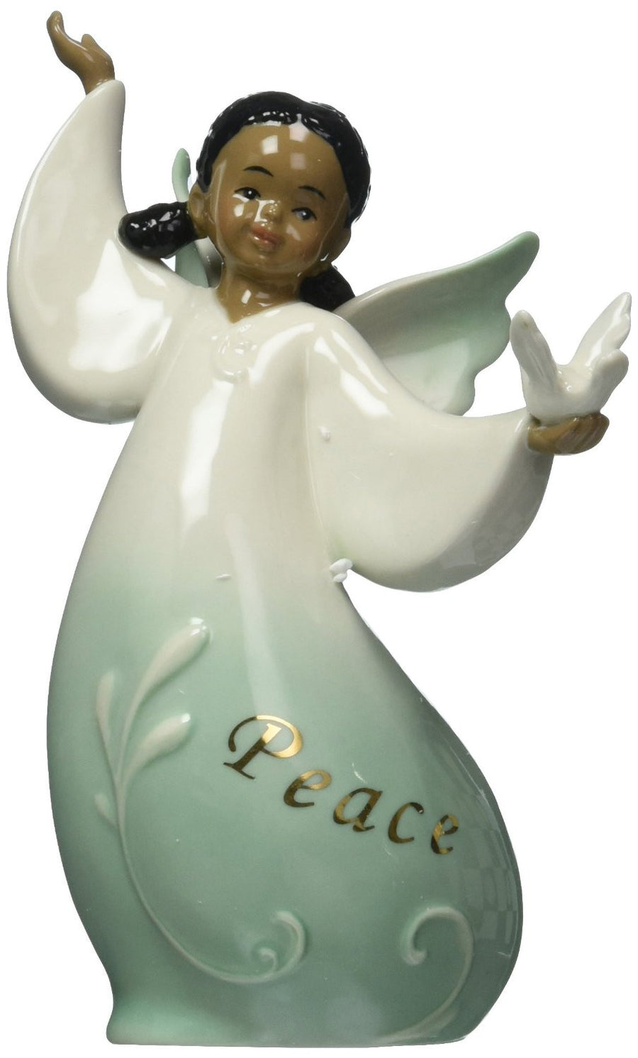 African American Peace Angel with Dove by Cosmos Gifts