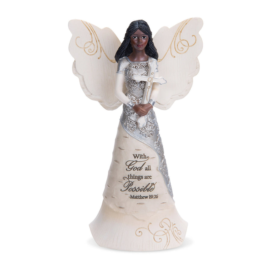 African American With God Angel (Ebony Elements Collection)