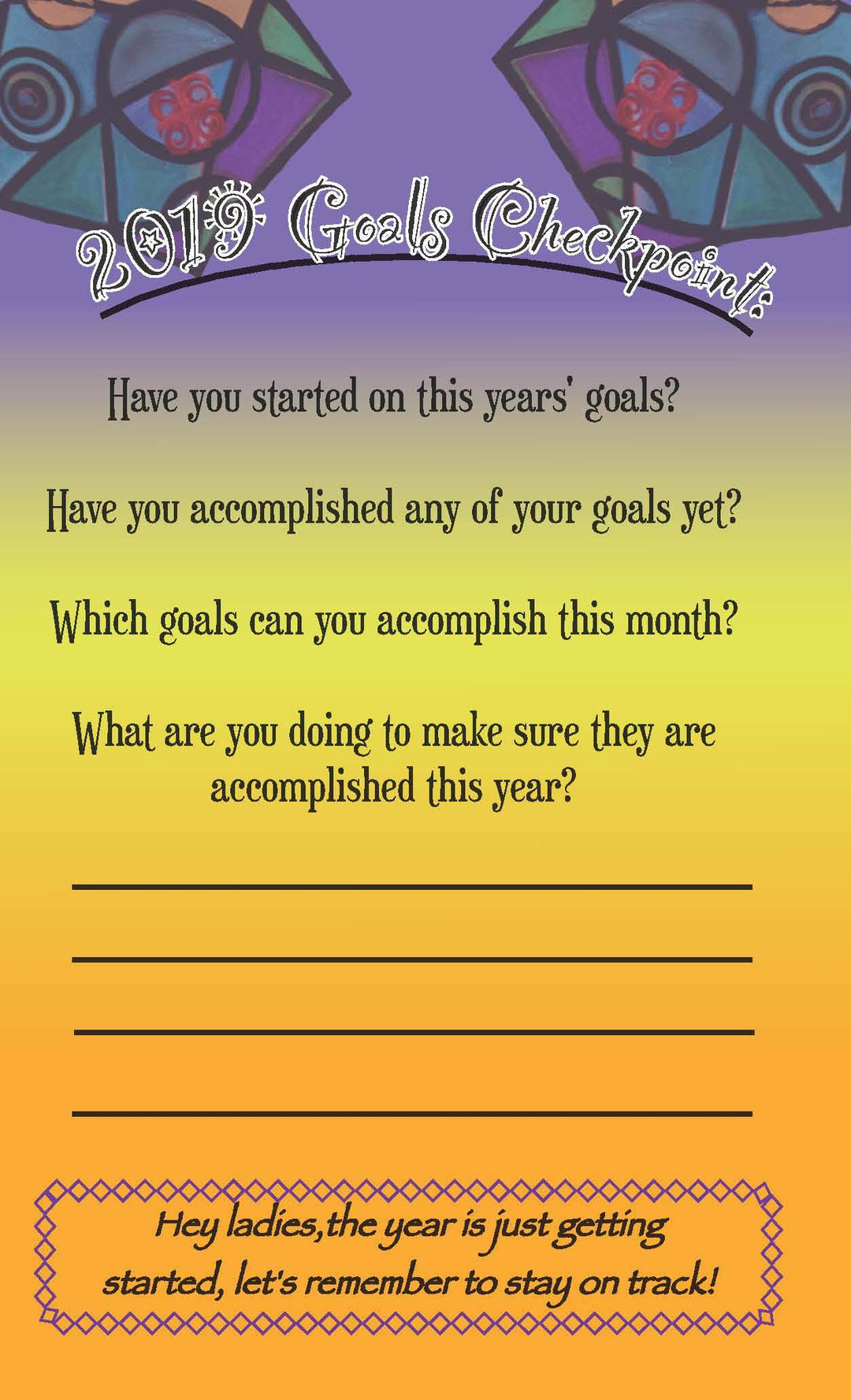 Growing in Grace: 2019 African American Weekly Inspirational Planner by GBaby (Interior)