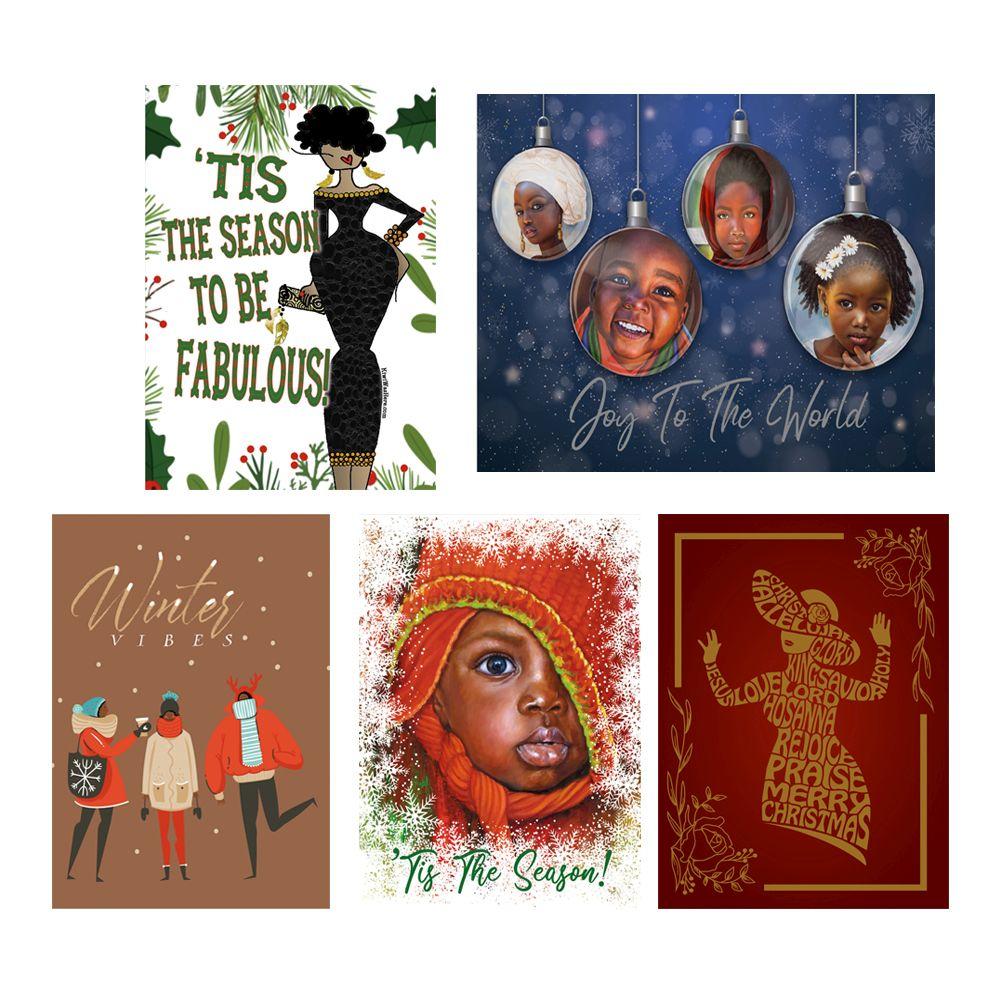 Assorted Box Set #1: African American Christmas Cards – The Black
