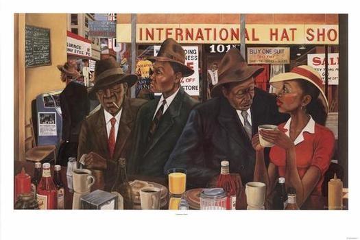 2 of 2: Commerce Street by Ernest Watson