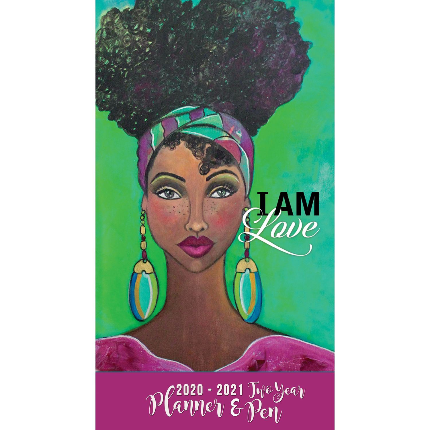 1 of 8: I Am Love: 2020-2021 Two Year African American Checkbook Planner by GBaby