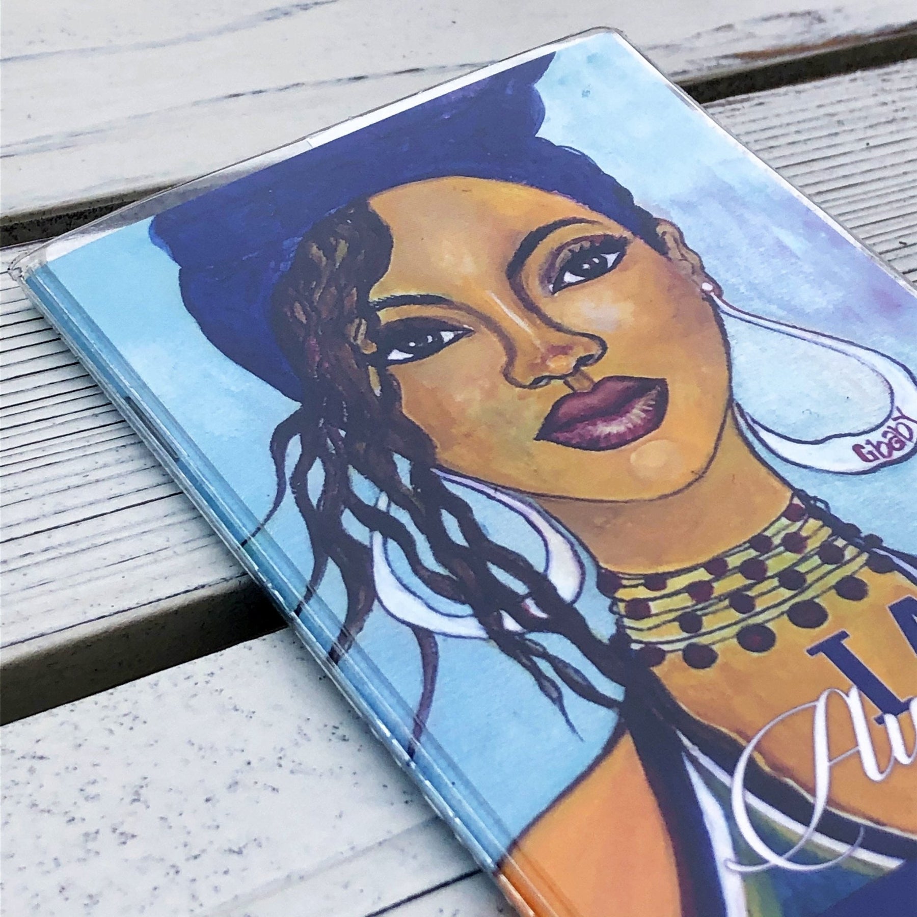 8 of 8: I Am Authentic-Checkbook Planner-Gbaby-6.5x3.5 inches-2021-2022-The Black Art Depot