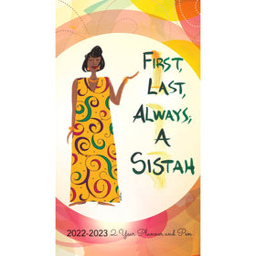 Always a Sistah Two Year Checkbook Planner (2022-2023)-Checkbook Planner-Cidne Wallace-6.5x3.5 inches-2022-2023-The Black Art Depot