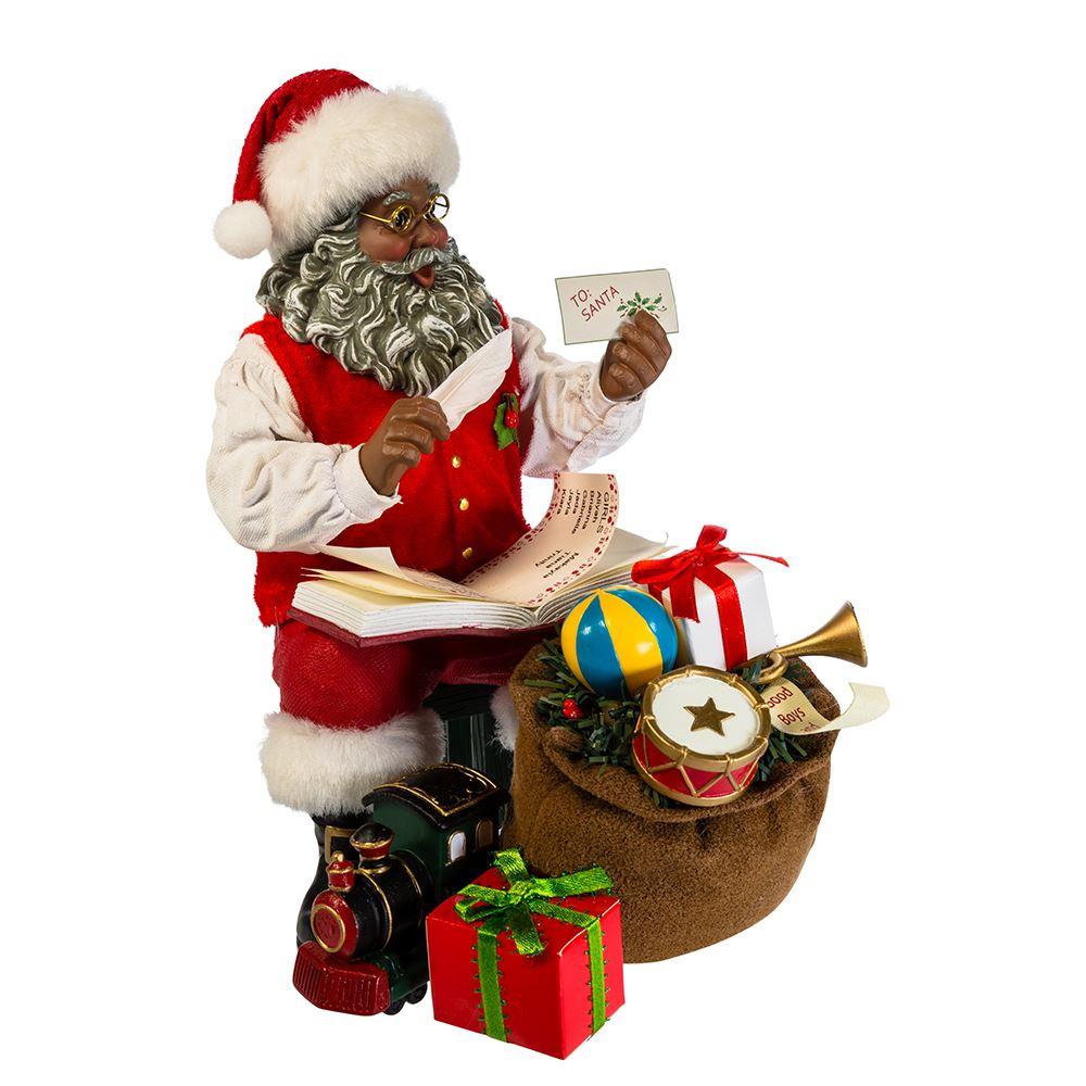 3 of 5: African American Santa Claus with Gifts by Kurt Adler
