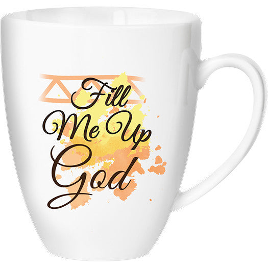 Fill Me Up God: African American Religious Ceramic Mug (Back)