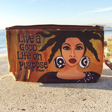 Life on Purpose: African American Cosmetic Bag by Sylvia "GBaby" Cohen