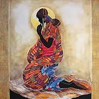 Evening Prayer-Art-Kathleen Wilson-22 x 24-The Black Art Depot