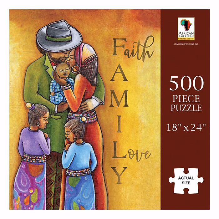 Family Love Jigsaw Puzzle-Jigsaw Puzzle-D.D. Ike-18x24-500 Pieces-The Black Art Depot