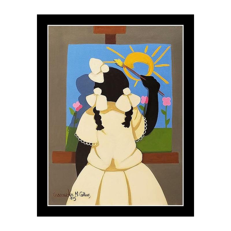 I Will Be an Artist by Cassandra Gillens (Black Frame)