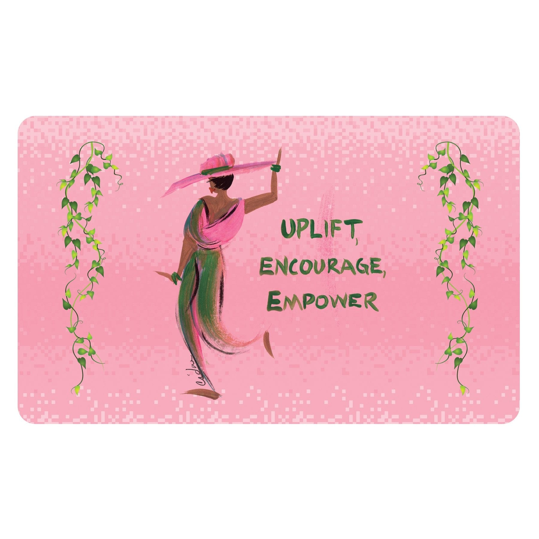 Uplift, Encourage and Empower African American Interior Floor Mat